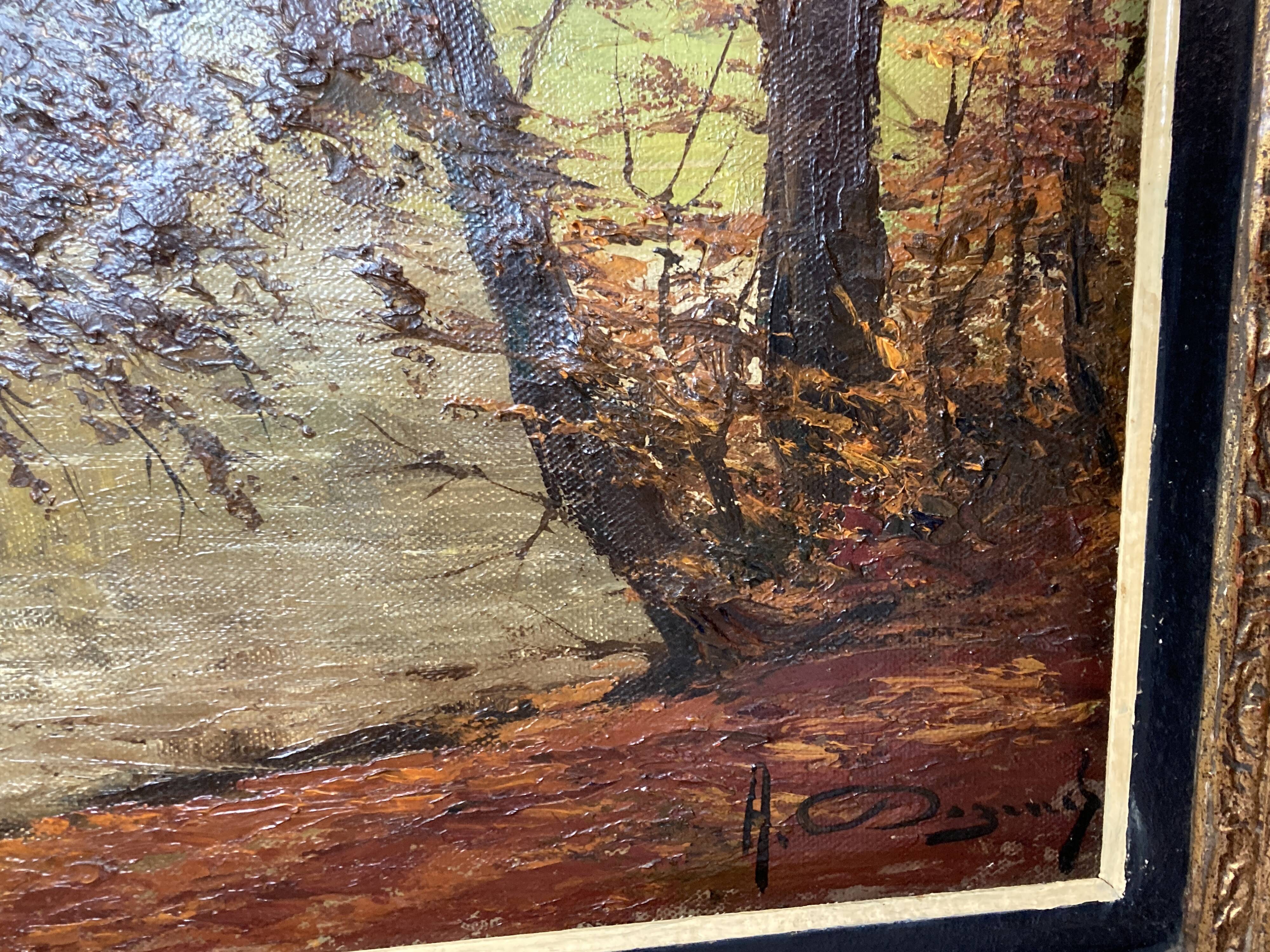 Dozinel _ The Pond of Drowned Children - oil on framed canvas