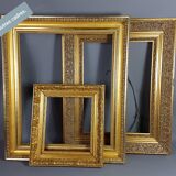 Old oval frame open wood