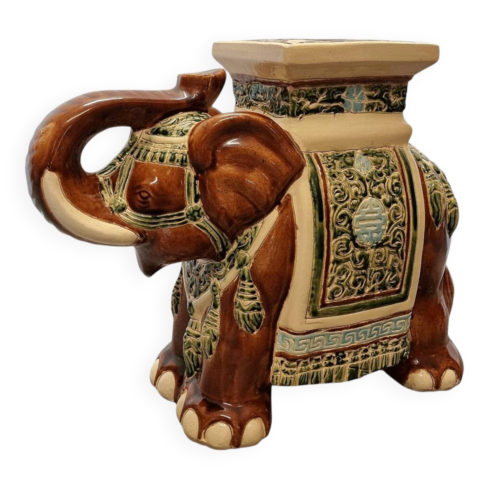 Vintage ceramic elephant from the 1970s