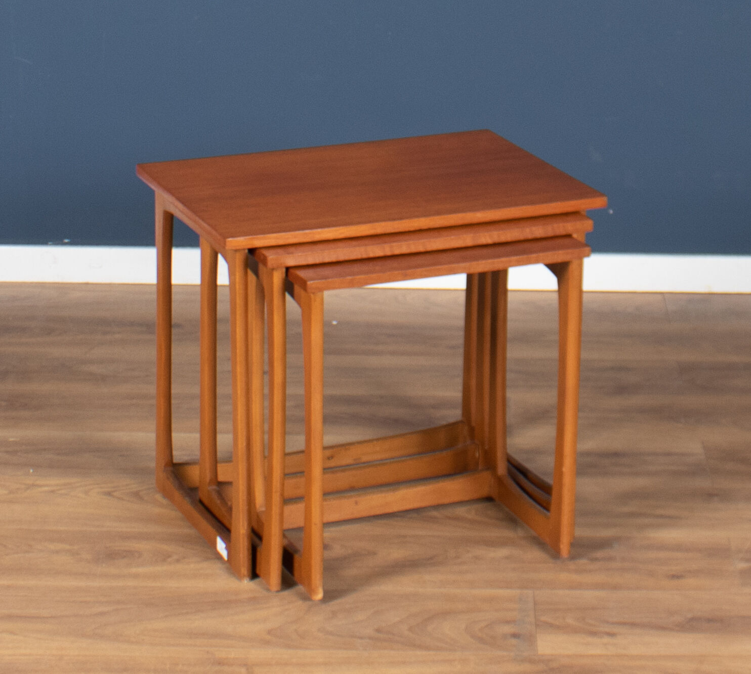 Retro teak 1960s mid century nest of tables coffee tables