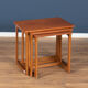 Retro teak 1960s mid century nest of tables coffee tables