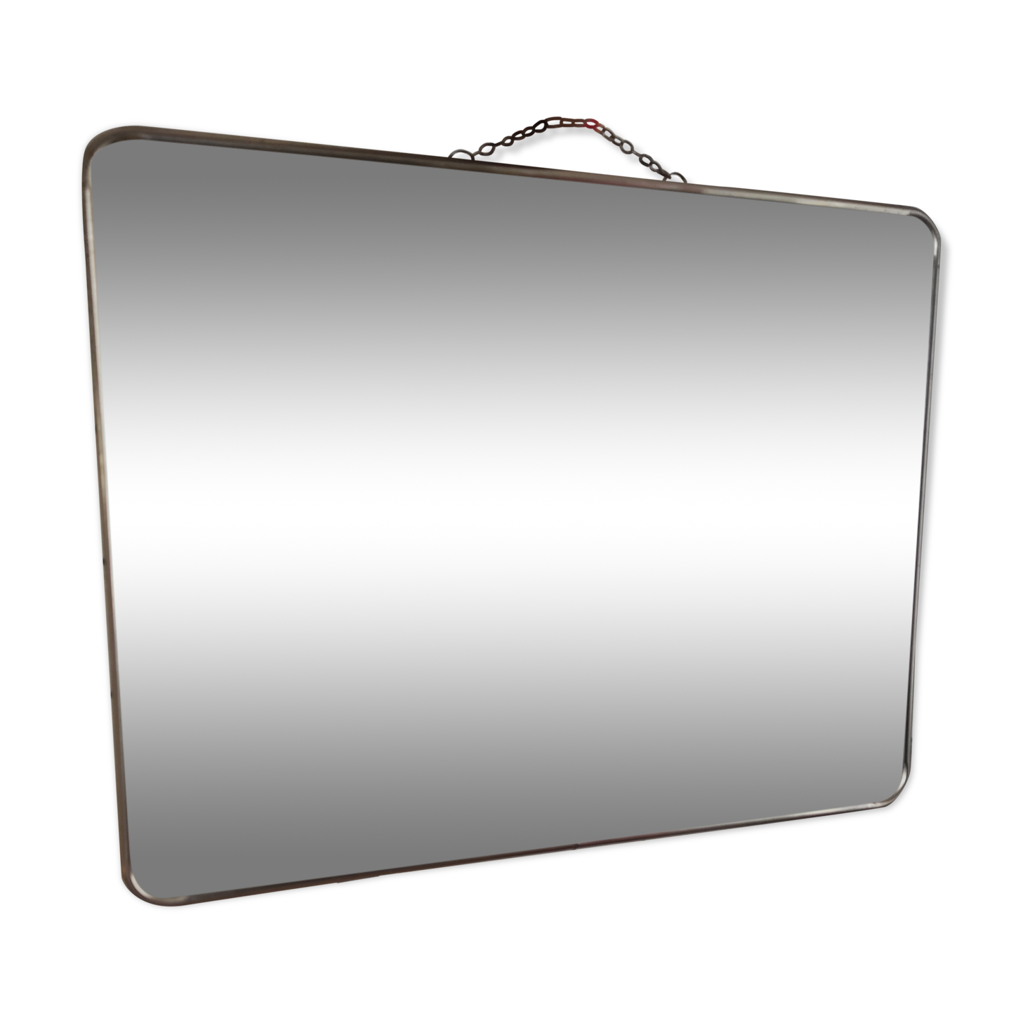 Metal barber mirror, 40x30 cm