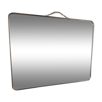 Metal barber mirror, 40x30 cm