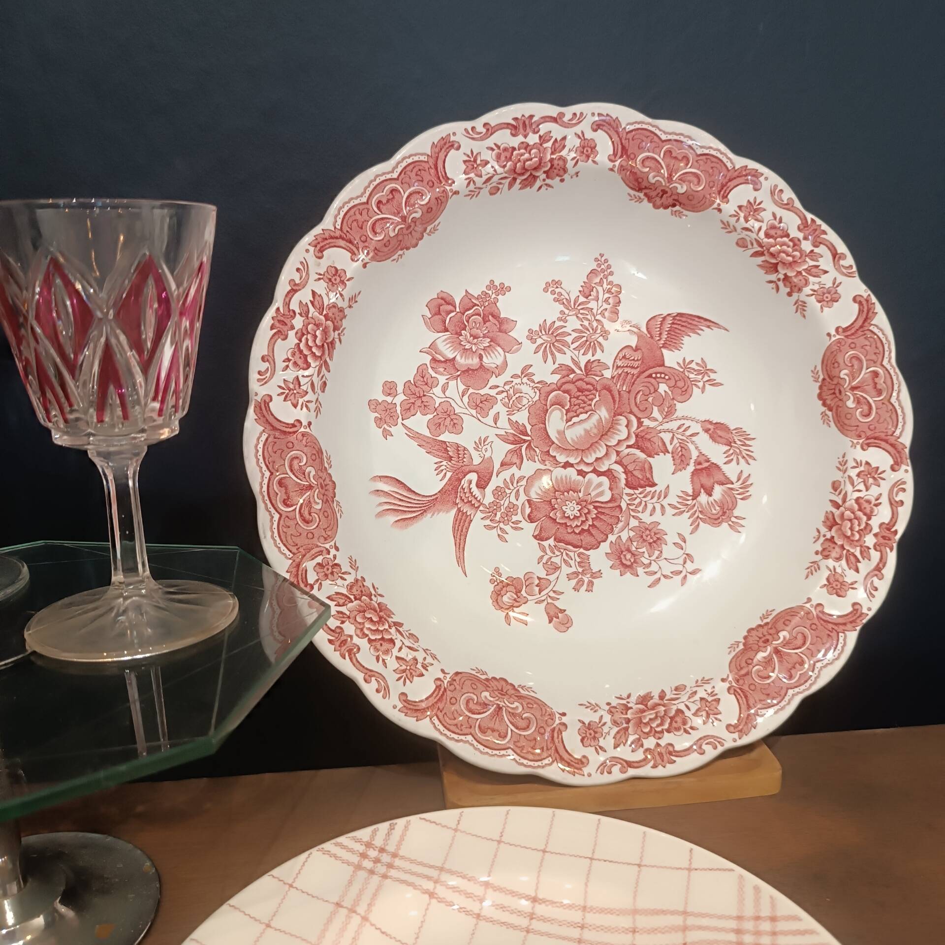 Grand plat faience