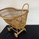 Alsatian wicker cradle