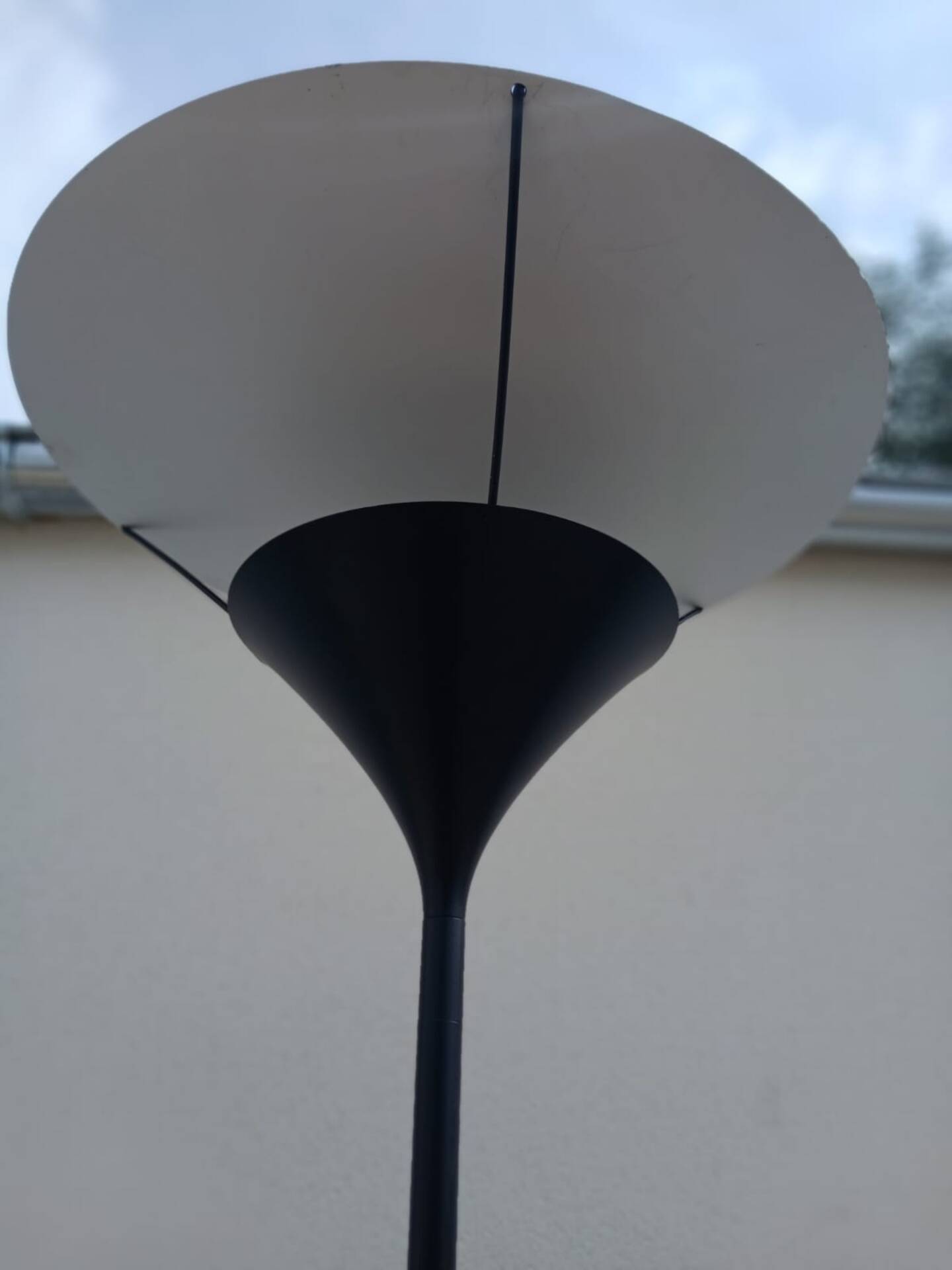 Postmodern vintage torchère floor lamp from the 1980s-1990s.