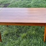 Scandinavian extendable teak dining table