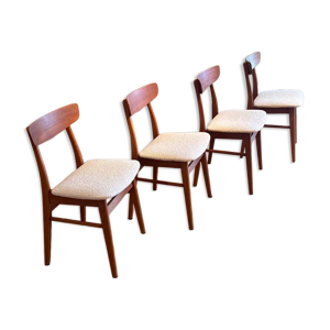 4 Chaises scandinave - lin