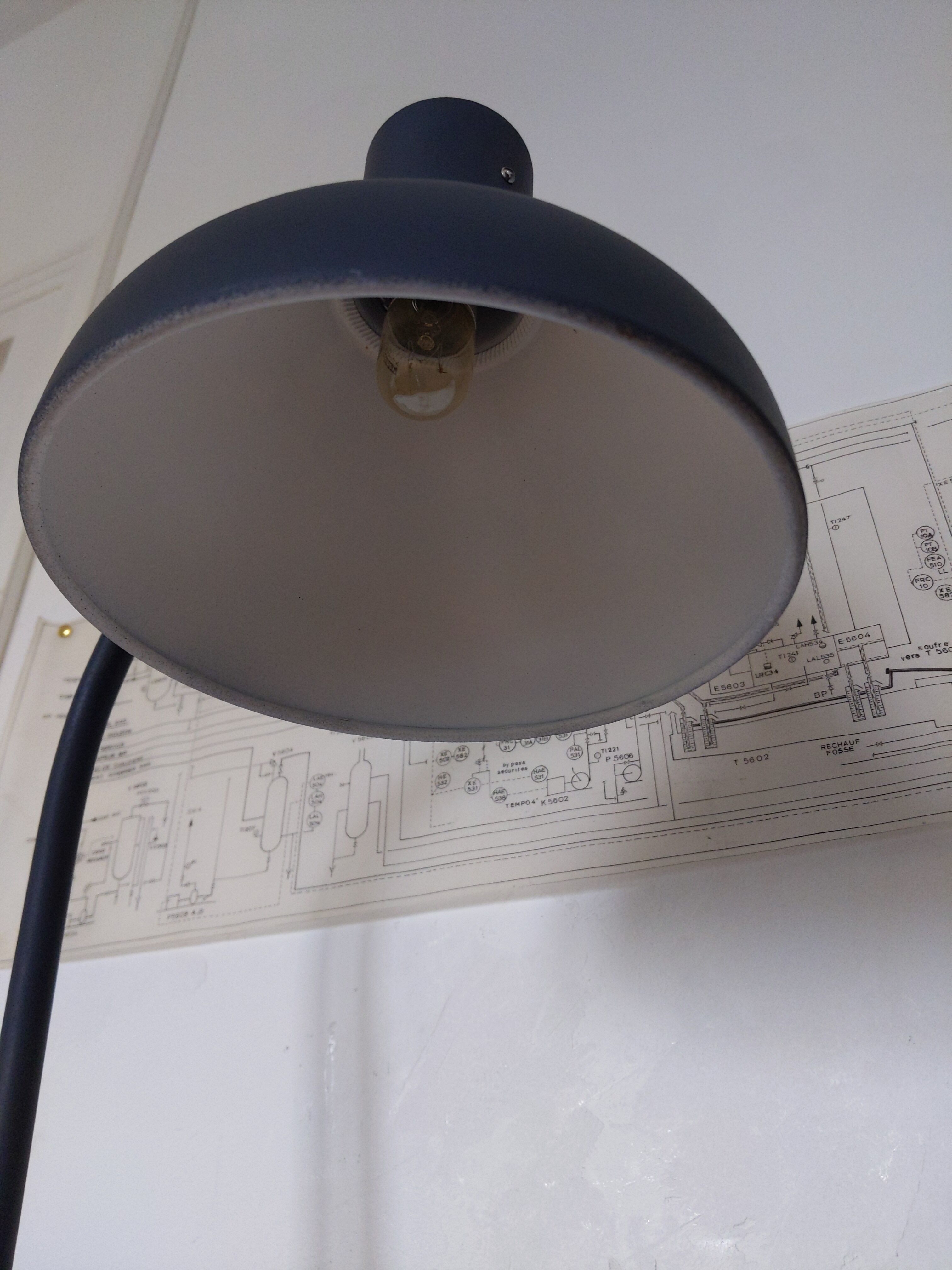 Vintage articulated desk lamp Jumo model GS1