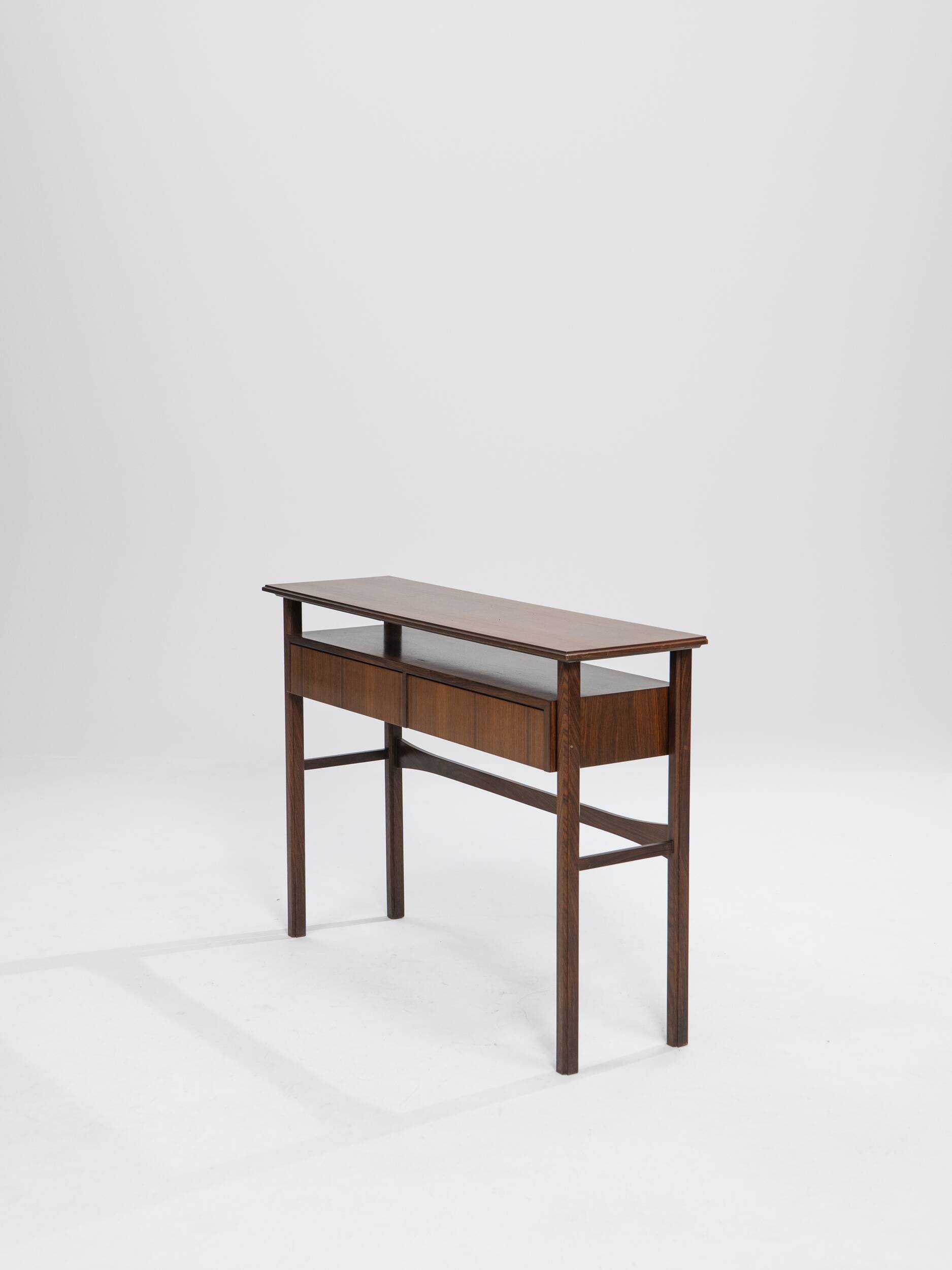 Palisander Scandinavian two-drawer Console, Denmark, 1960s