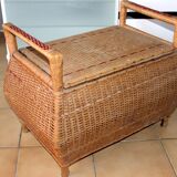 Wicker toy box