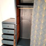 Vintage furniture closet 50/60 night blue