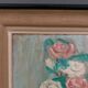 Oil on panel by Tosca Tilony 1972 bouquet of roses still life