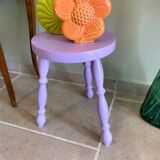 Lilac tripod stool