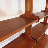 Bookcase modular double shelf vintage teak from the 60s