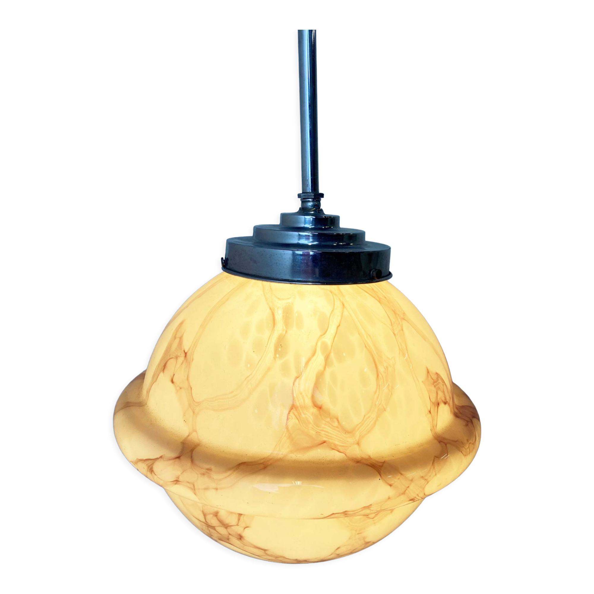 Antique art deco pendant light 1930s