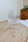 Vintage glass bowl on a pedestal