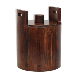 1960s Wooden ice bucket by Jean Gillon from Brazil