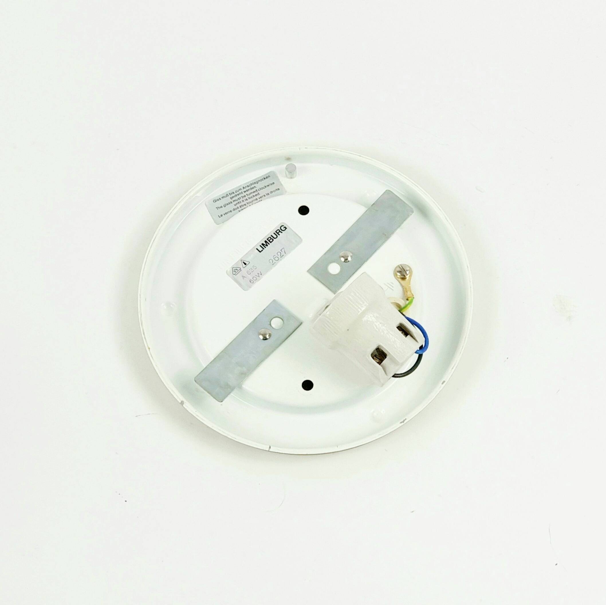 Mid-Century Diamond Glass Ceiling Light or Wall Light by H. Tynell, 1960s