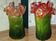Pair of vintage bakelite vases resembling tulips – 1940s/50s