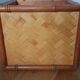 Cache pot, storage box in wood and rattan.