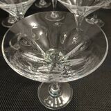 Set of Twelve Crystal Martini Glasses by Christinenhutte, Germany