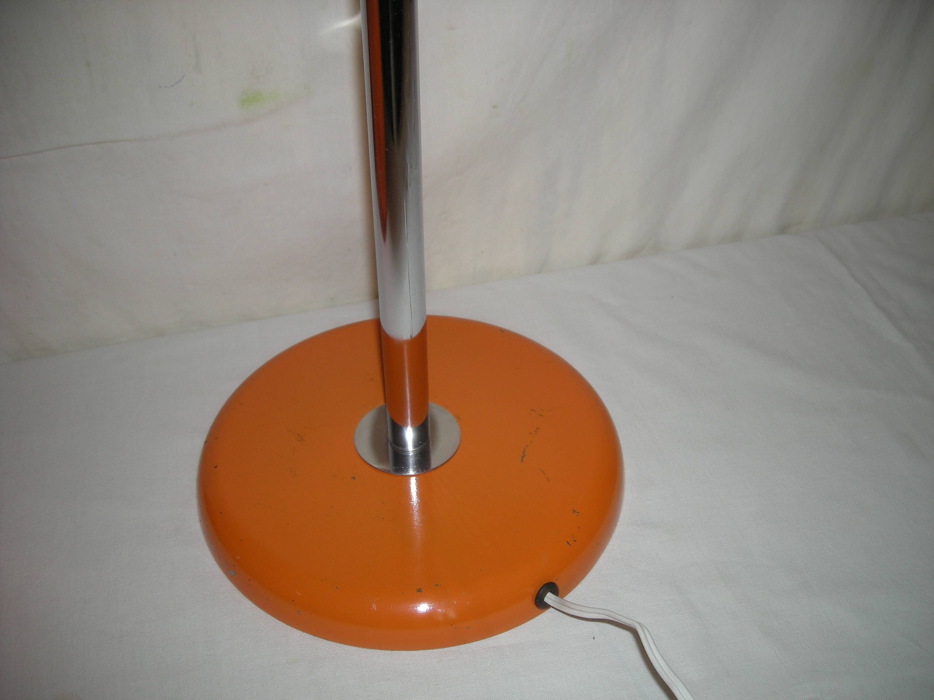 Orange mushroom lamp from the 60s - 70s