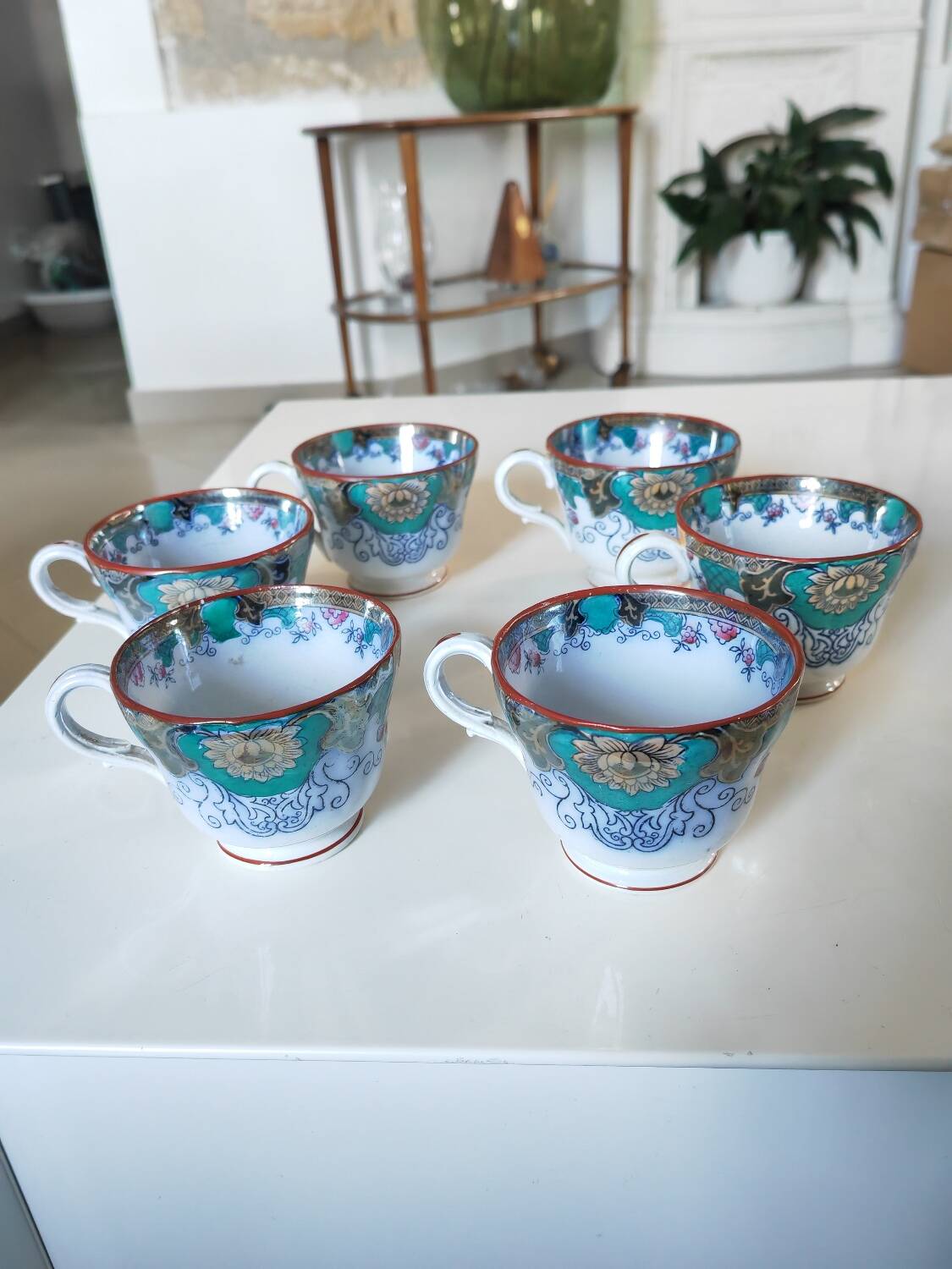 6 Canton Boch Frères cups