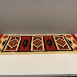 Beautifully woven Swedish wool rug in beautiful colours, estimated 1970s.
