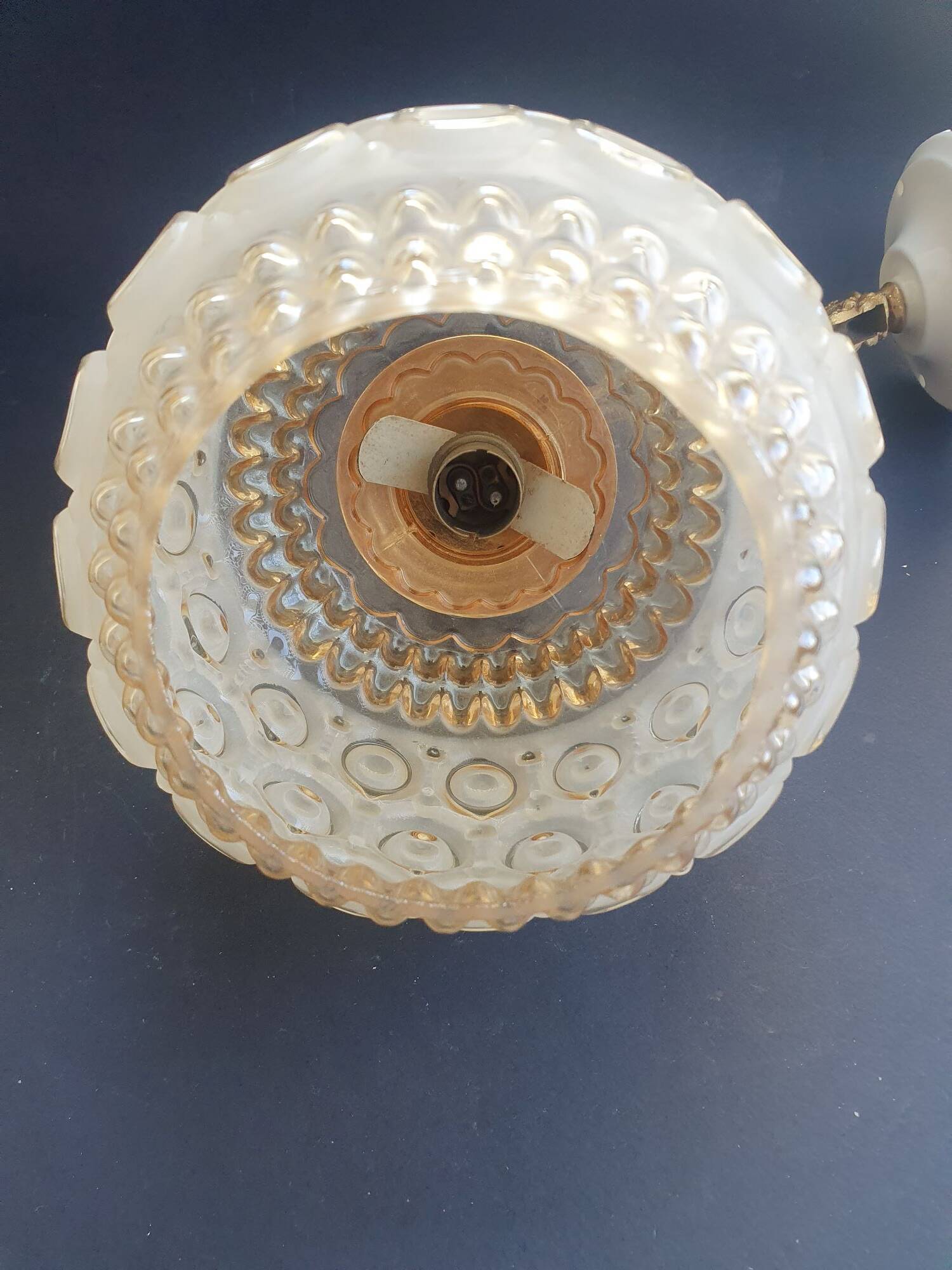 Large vintage wall sconces pair