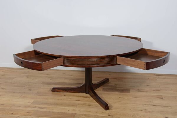 Table à manger Mid Century Drum par Robert Heritage pour Archie Shine, Grande-Bretagne, années 1950