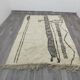 Traditional handmade natural wool Berber rug 2/3 m