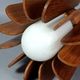 Scandinavian style wooden table lamp, 31x19 cm C564
