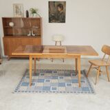 Extendable lacquered table czechoslovakia trud 1960