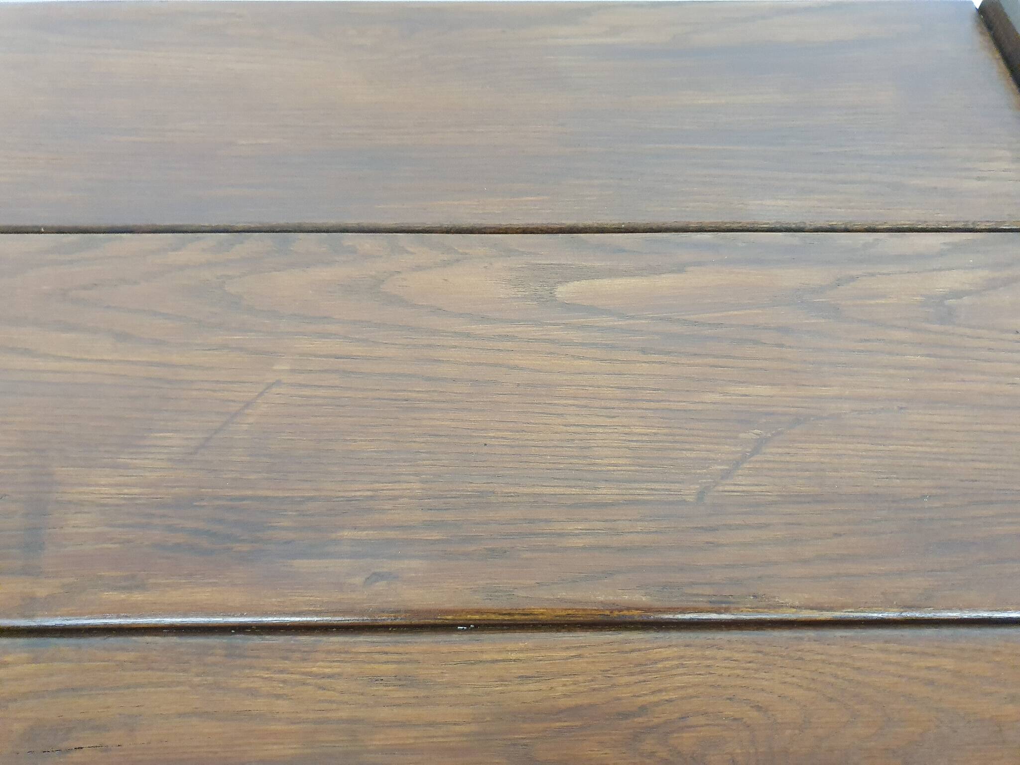Table de salle à manger en chêne massif, Pays-Bas, années 1970