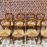 Suite of 8 chairs in cherry Louis Philippe