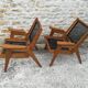 80s canning armchairs