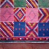 Tapis Kilim Berbère Taznakht fait main 213x116cm