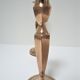 pair of candle holders solid brass gilded neo classic vintage style