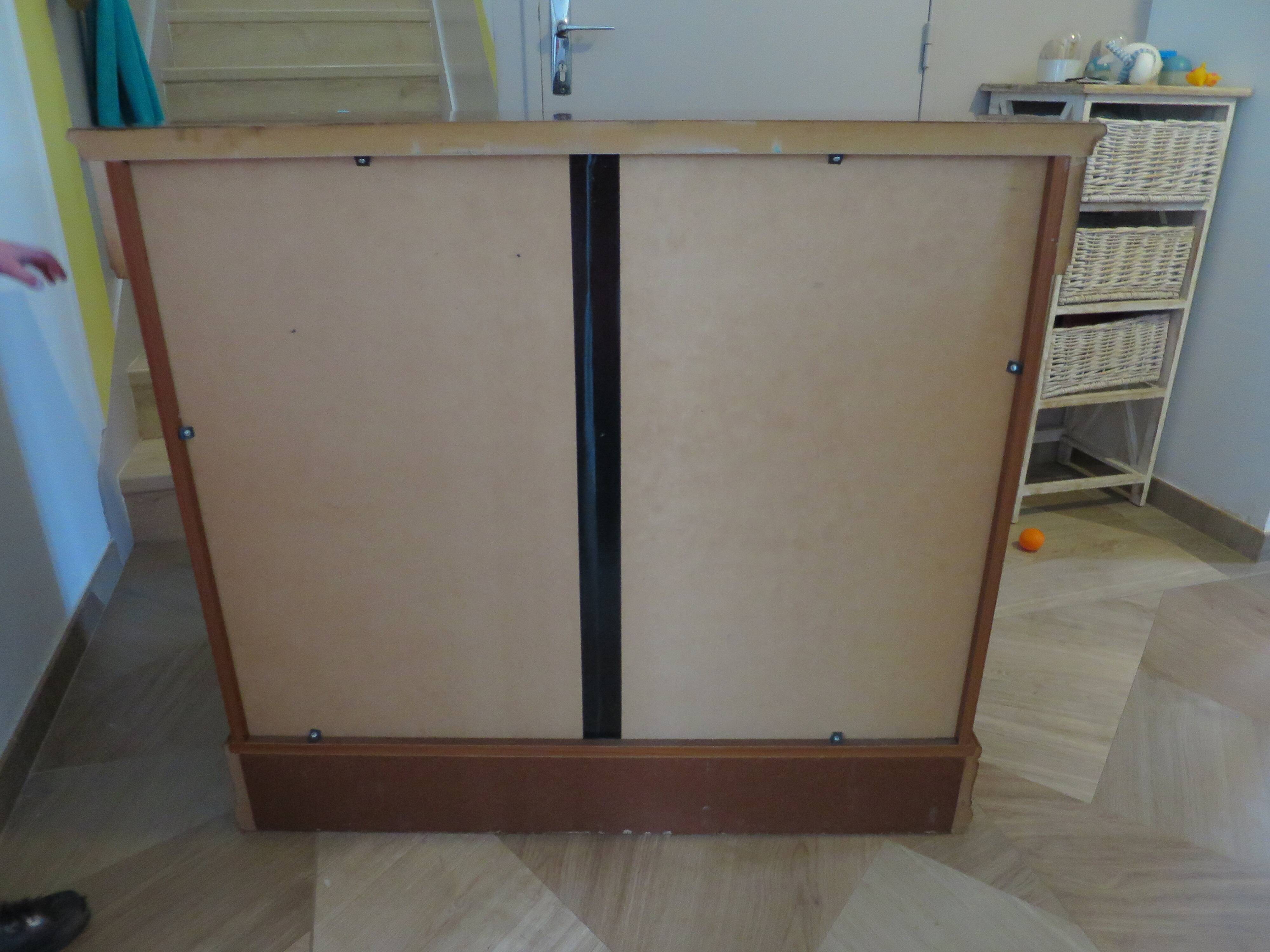Commode 4 tiroirs – Teinte merisier – Imitation Style Empire – Années 80