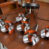 Chandelier Raak waterfall 60s/70s 6 fires
