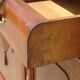 Art Deco sideboard in walnut with a marble top