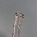 Glass bottle carafe with pineapple diamond tip decoration