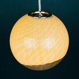Large vintage Murano ball pendant lamp by Veart, Italy, 1970s.