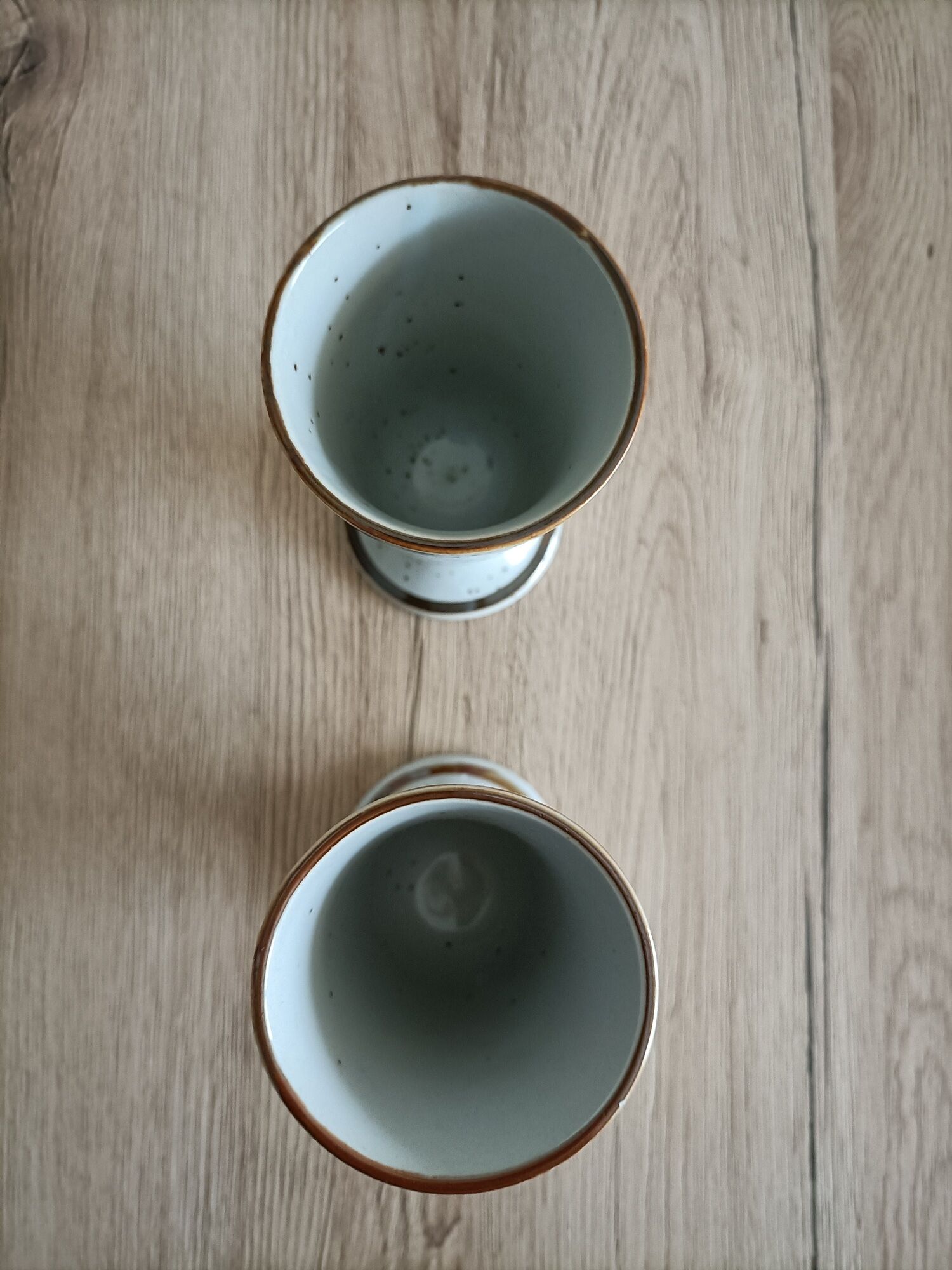Set of 2 mazagrans art nouveau porcelain ancient China