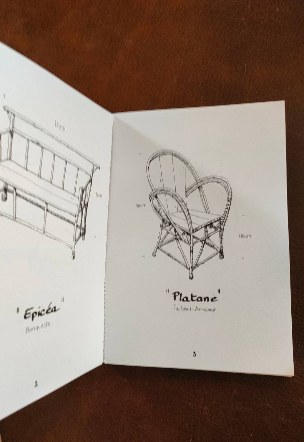 2 armchairs by Christian Astuguevieille, organic brutalist design.