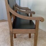 Early 20th-century solid oak bench