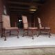3 fauteuils chippendale en chêne massif, XIXème siècle