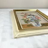 Retro/vintage wooden frame with canvas