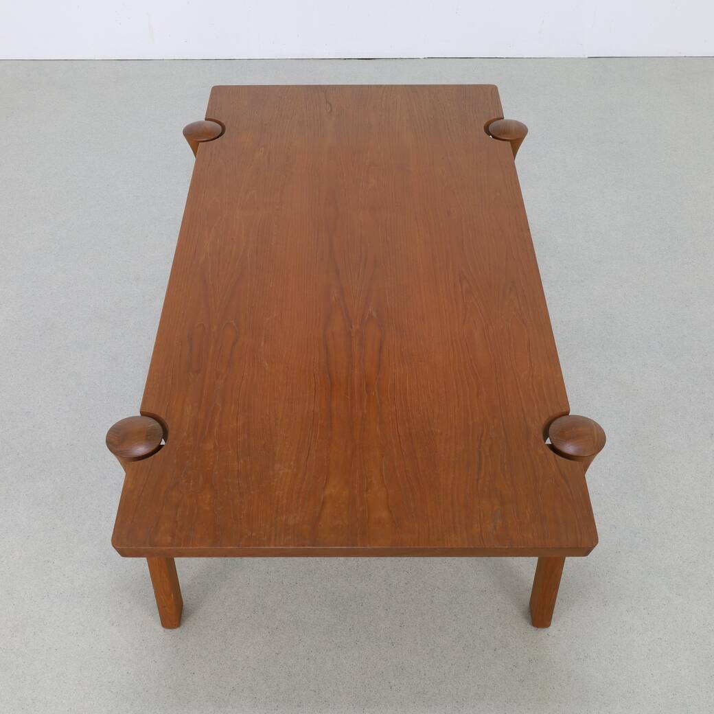 Danish teak coffee table by Arne Vodder for Cado, 1970s